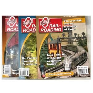 Lot 3 O Gauge Railroading January to May 2008 Magazine Collect Layout Train